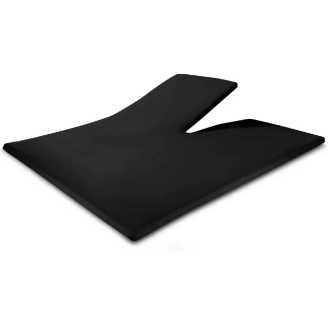 Dreamhouse Sleeptime Splittopper Jersey Hoeslaken - Tweepersoons 180x220 cm - Stretch - Zwart