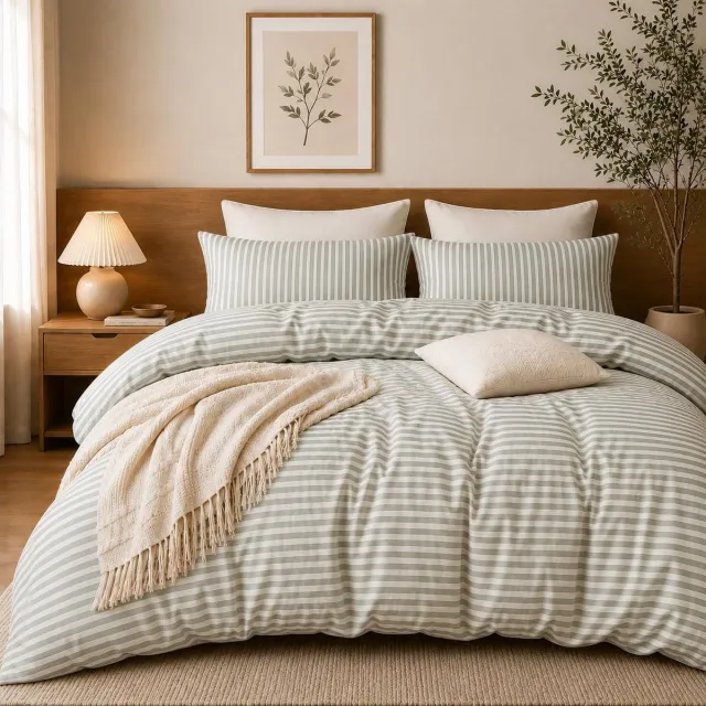 Famanu Eenpersoons dekbedovertrekset met premium microvezel, omkeerbaar en hypoallergeen, 2 stuks van 135 x 220 cm voor een luxe uitstraling Zwart