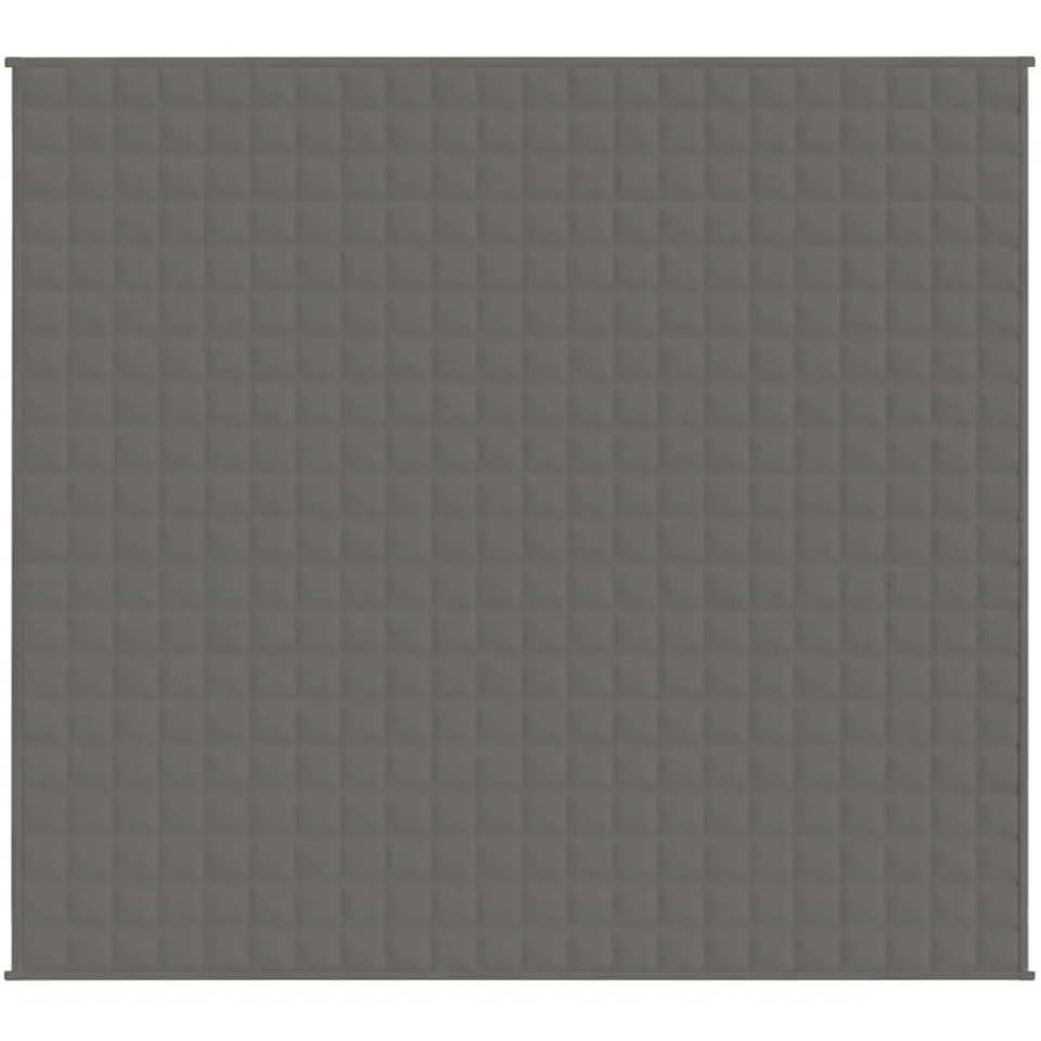 vidaXL Verzwaringsdeken 200x225 cm 9 kg stof grijs