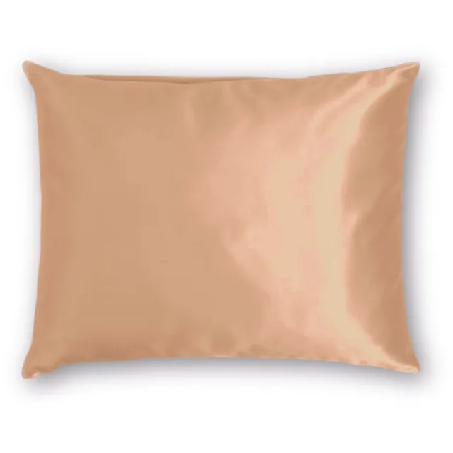 Silk Heaven Zijden kussensloop 45x65cm Goud Hotelsluiting 22 Momme - Kussensloop set - Luxe Silk Kussensloop 100% moerbei zijde - Zijde kussensloop - Silk Heaven - 45x65cm (voor ergonomische kussens 60x40cm) / Hotelsluiting