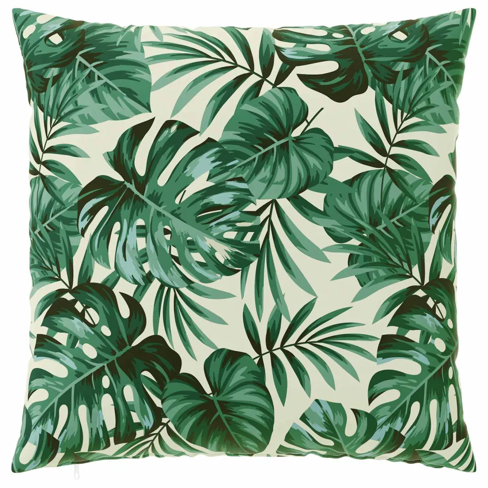 vidaXL Kussensloop 6 st HEERLEN Bladpatroon 60 x 60 cm Polyester Groen