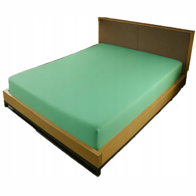 Kam-Pol Jersey Hoeslaken met Elastiek 80x200cm Mintgroen