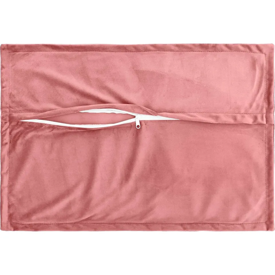 vidaXL Kussensloop 2 st HOUTEN Roze 40 x 60 cm fluweel, foto 4