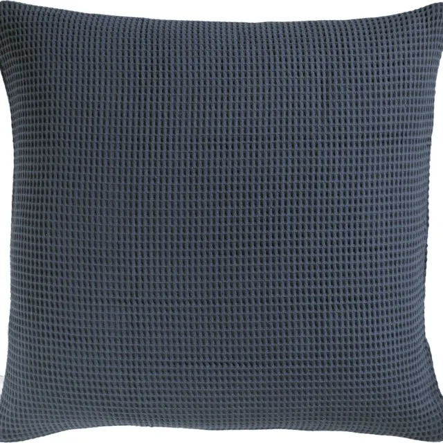 Heckettlane Wafel Kussensloop - Blauw - 80x80cm - Blauw