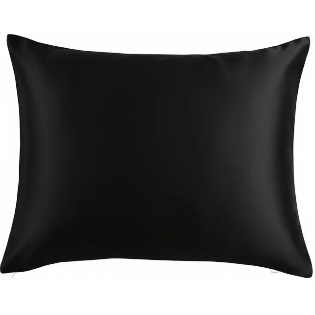 Spod Igły i Nitki Luxe Zijden Kussensloop 70x80 Zwart - Premium Kwaliteit