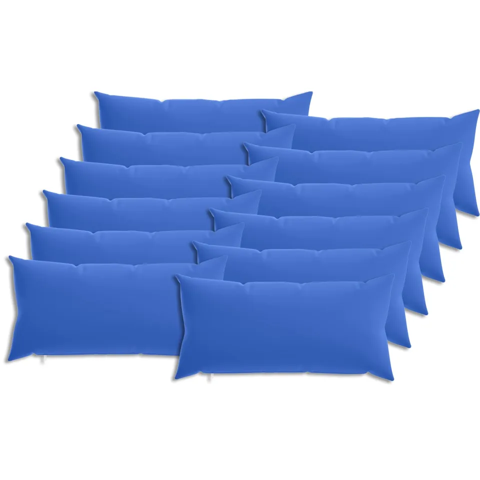 vidaXL Kussensloop 12 st HEERLEN Koninklijk Blauw 40 x 80 cm Polyester, foto 3