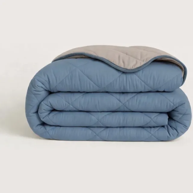 Y-not® Y-NOT - Dekbed Zonder Overtrek 200x220 - All Season - Zacht & Wasbaar - Bluestone/Taupe Bluestone / Taupe