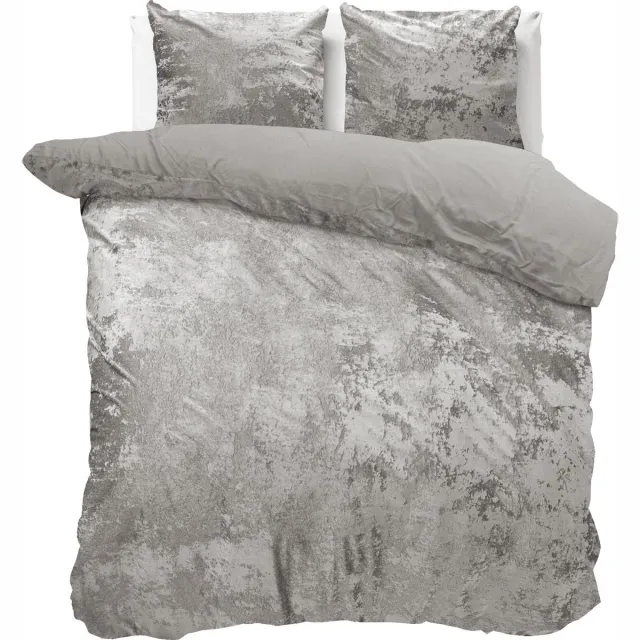 Dreamhouse Metallic Dekbedovertrek - 200x200/220 + 2 kussenslopen 60x70 - Zilver - Eenpersoons