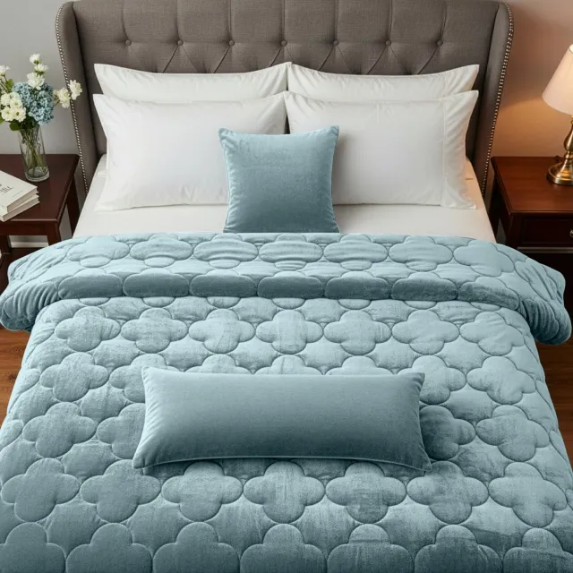 Sleep comfy Velura Series Dekbed - 160x220 cm | Blauw - Dekbed zonder overtrek - Ademend & Anti Allergie - Hoesloos Dekbed | Stijl, Comfort en Innovatie voor Elke Dag & Nacht | Camping & In de Caravan