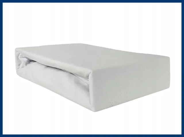 Kam-Pol Jersey Hoeslaken Wit 70x120cm - 100% Katoen Premium Dik 145g/m²