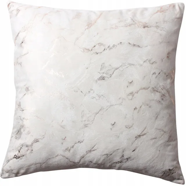 Splendid Decoratieve Kussenhoes MARBLE 45x45 cm, Beige Velours met Marmerprint