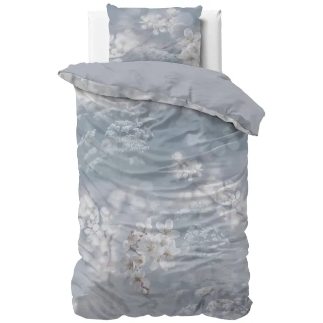 Sleeptime Essentials Frost Nature polyester dekbedovertrek blauw
