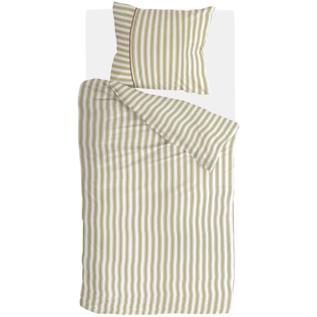 Walra Dekbedovertrek Refined Lines - 140x220 - Groen