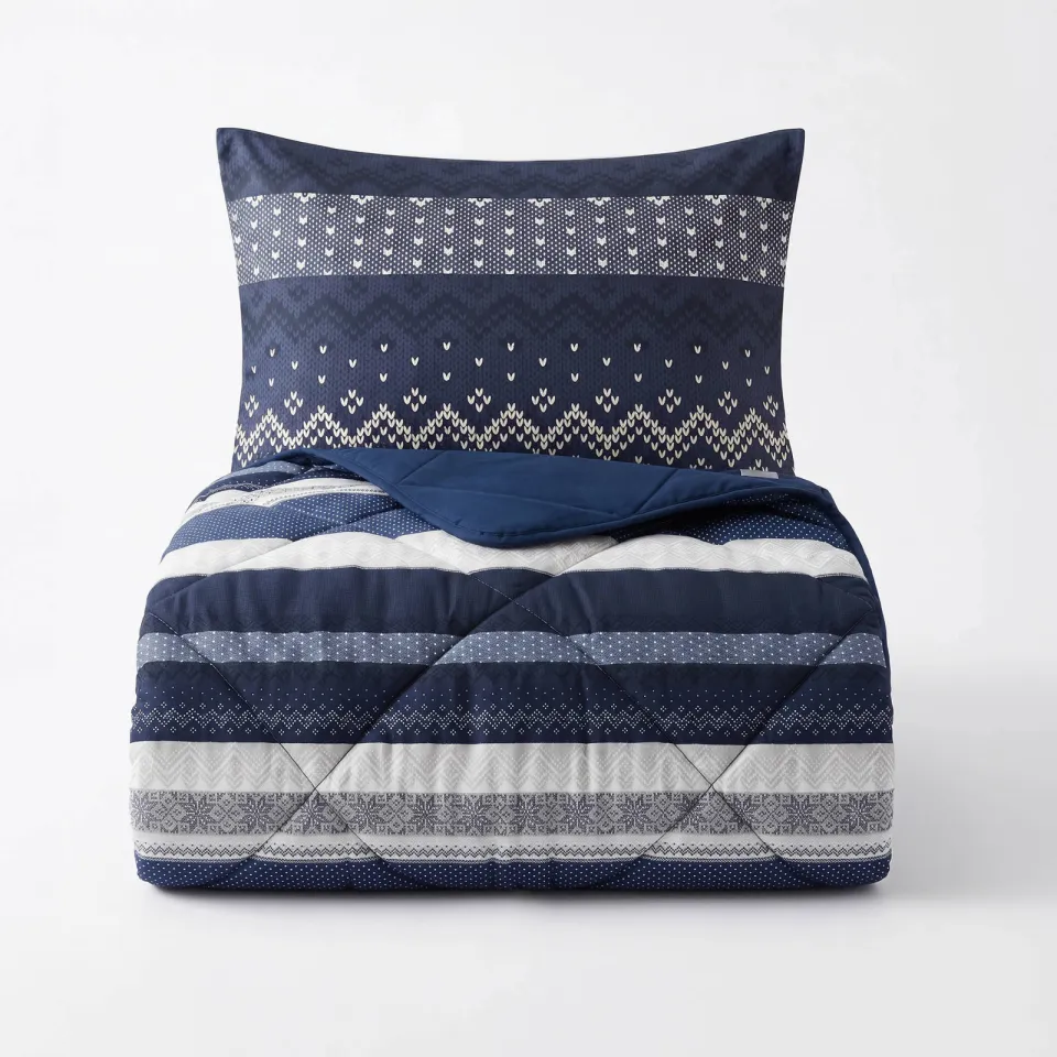Sleeptime synthetisch zomerdekbed zonder overtrek - donkerblauw, foto 2