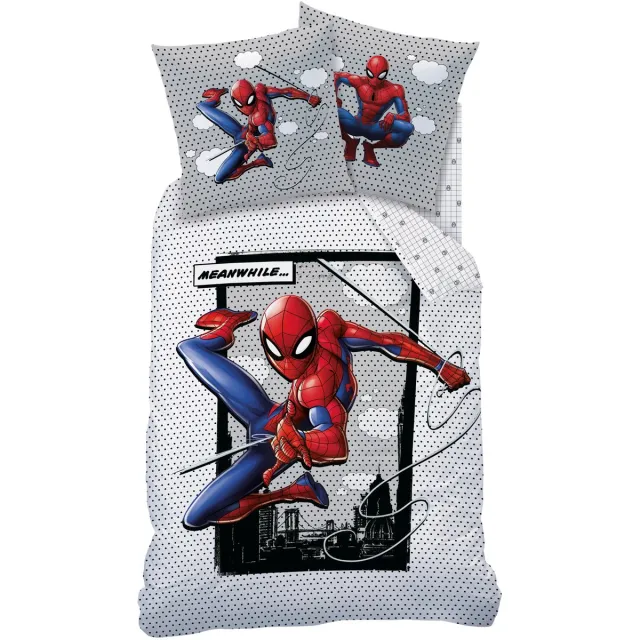 Spider-Man Dekbedovertrek Hero - Katoen Wit
