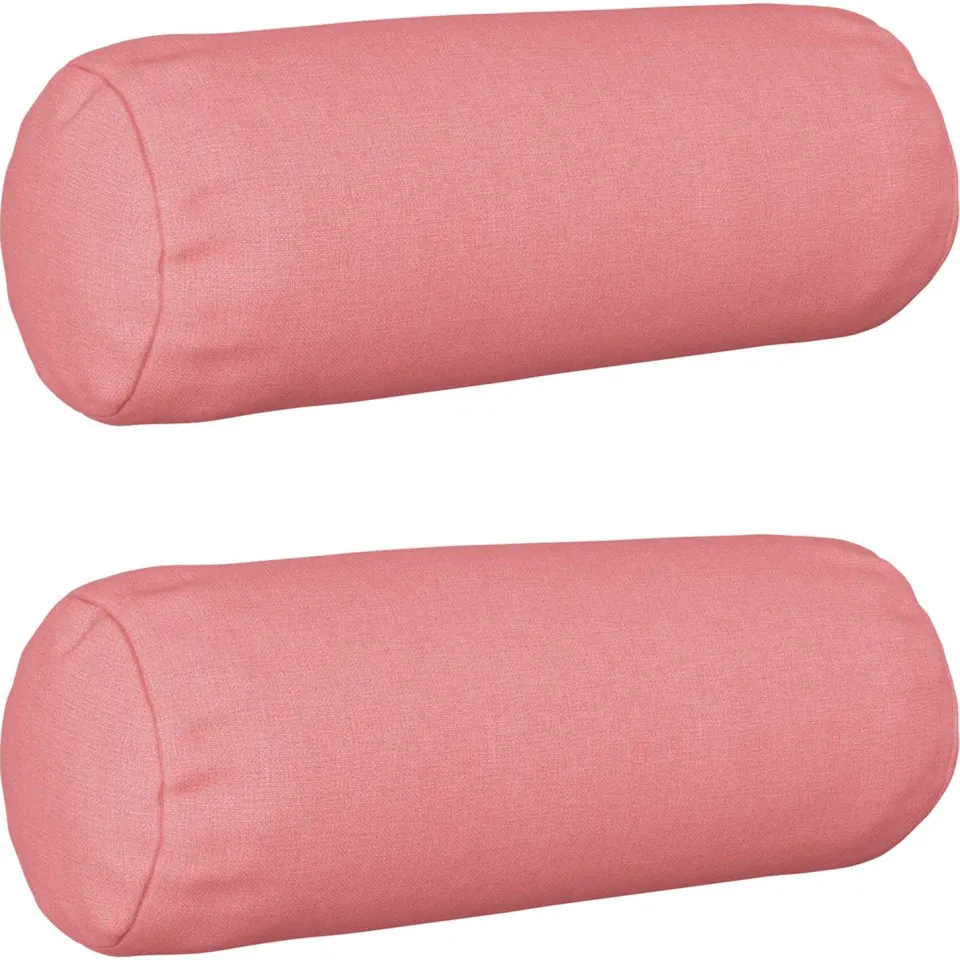 vidaXL Kussensloop 2 st HEERLEN Roze Dia. 15 x 40 cm Stof, foto 3
