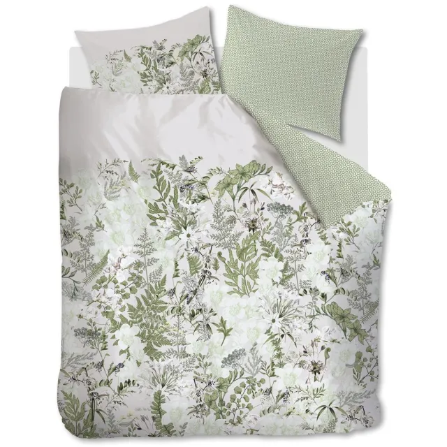 Kardol Pastiche dekbedovertrek - Lits-Jumeaux XL - 260x200/220 - Groen