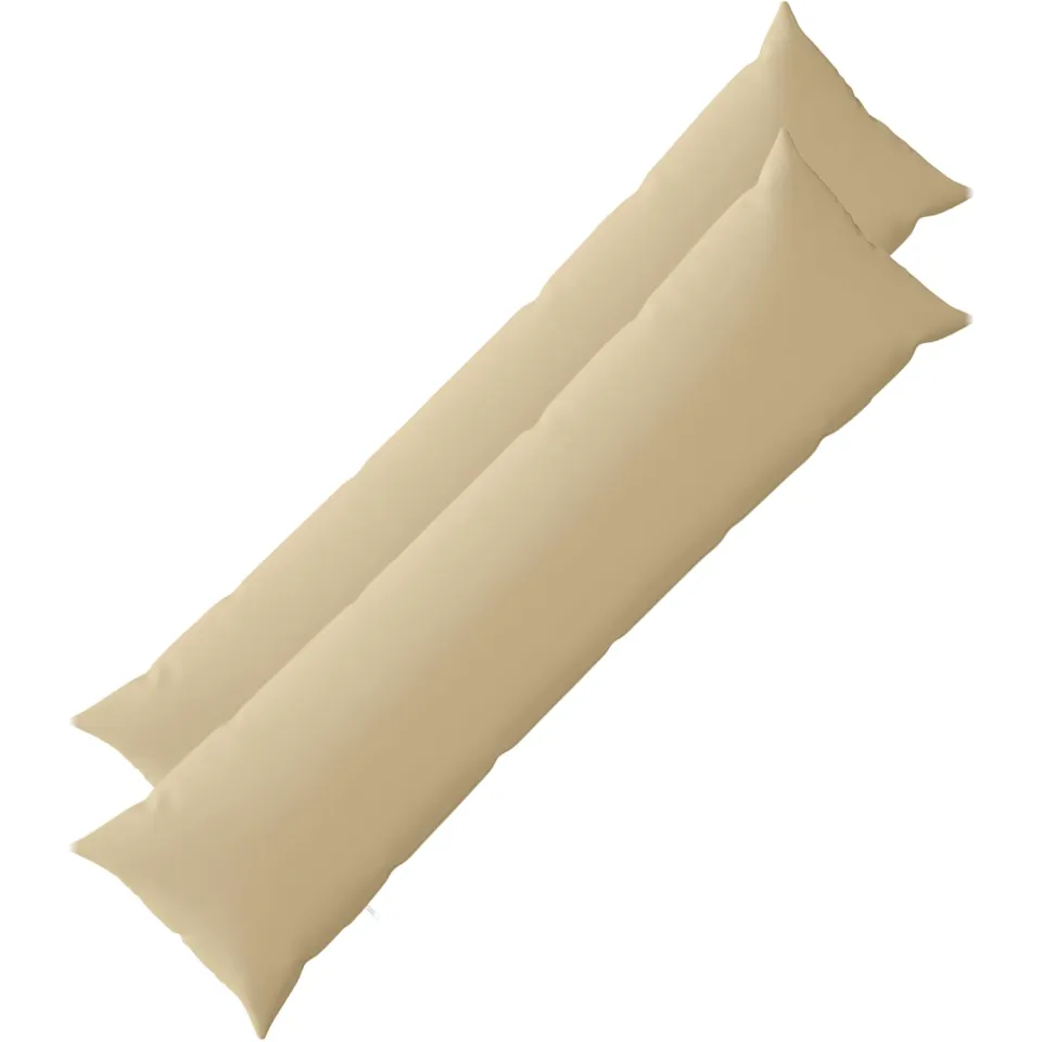 vidaXL Kussensloop 2 st HEERLEN Beige 40 x 145 cm Polyester, foto 4