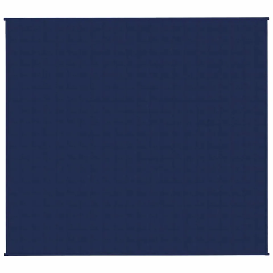 vidaXL Verzwaringsdeken 200x225 cm 9 kg stof blauw