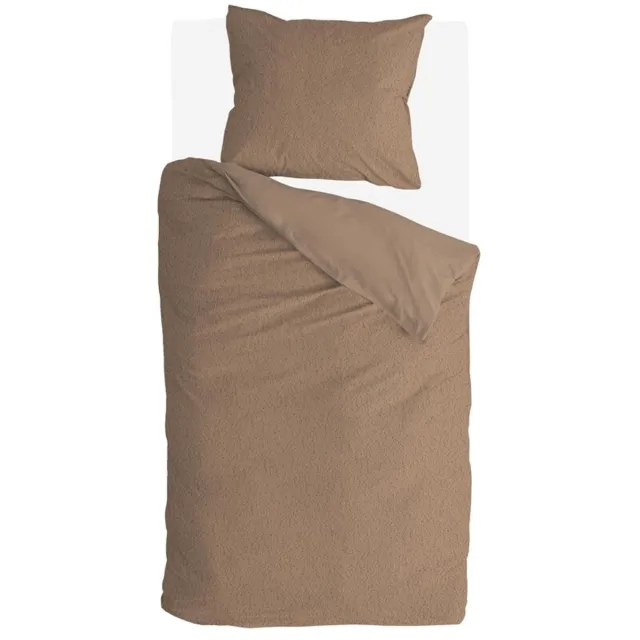 BYRKLUND Dekbedovertrek Soft & Fluffy - 140x220 - 100% Polyester - Taupe