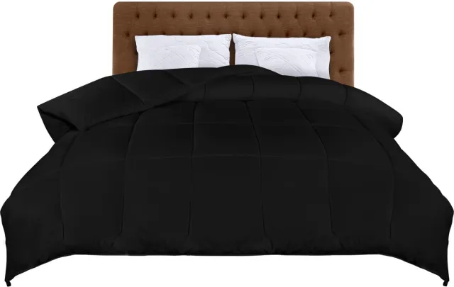 Ibenzoa Licht Dekbed 135x200 - Zwart, Polyester Vulling
