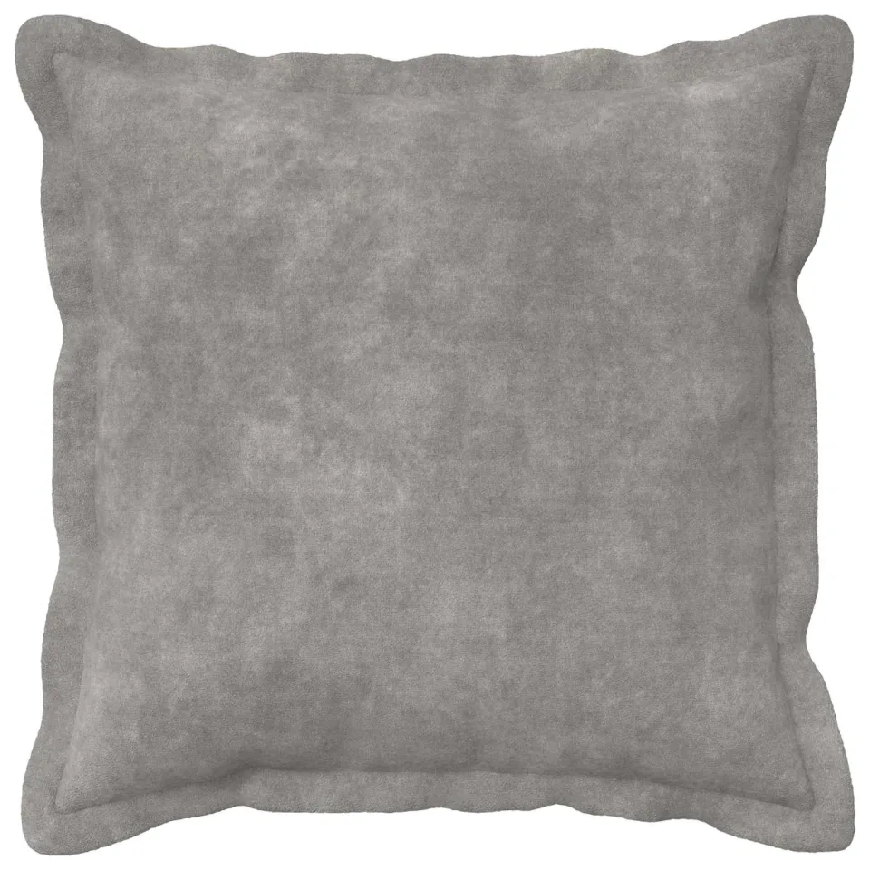 vidaXL Kussensloop 6 st HOUTEN Lichtgrijs 35 x 35 cm Microfiber Fleece
