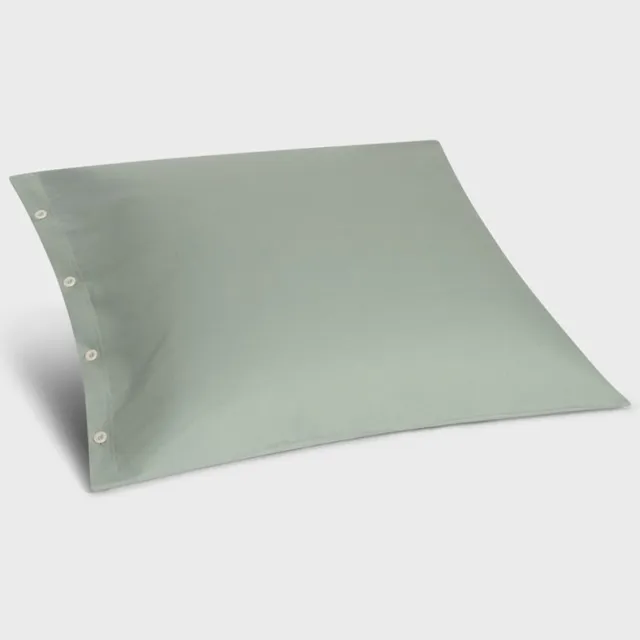 Yumeko kussensloop flanel pale groen 65x65 - Biologisch & ecologisch - 1 stuk Pale Green