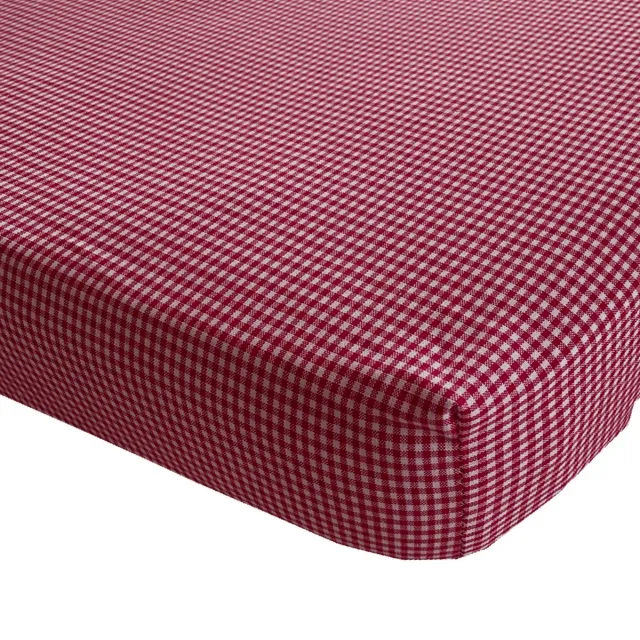BINK Bedding Hoeslaken 90 x 200 BB Rood 2 mm Rood Wit