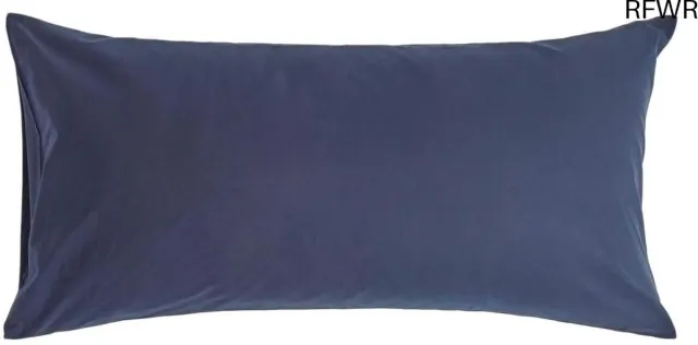 RFWR Marineblauwe kingsize kussensloop van puur Egyptisch katoen