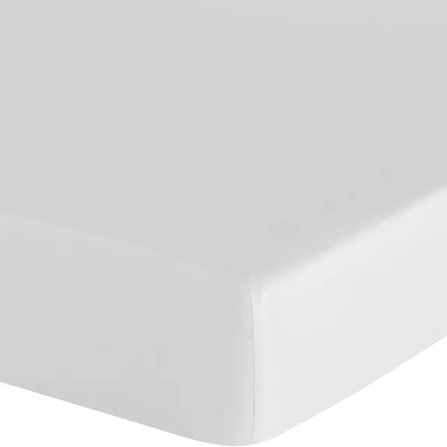 Famanu Hoeslaken 100x200 cm, 30 cm diep, zacht, ademend en luxe katoen – Wit