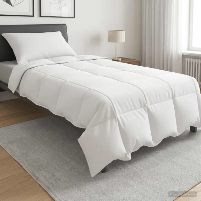 vidaXL Dekbedset 2 st 155 x 200 cm Zomer 150 g/m² dekbed Wit