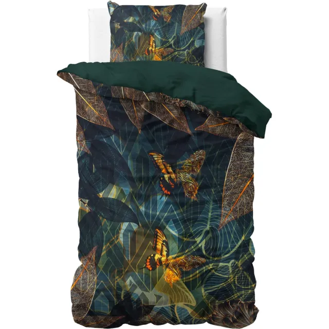 Dreamhouse dekbedovertrek Dark Rises Black 140 x 220 cm Zwart