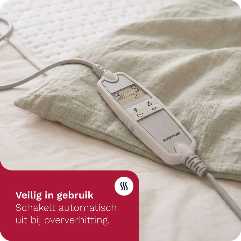 Inventum elektrische onderdeken - HN297V - 160 x 160 cm - wit, foto 7