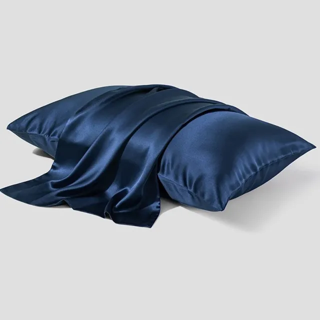 Silkmood Luxe Zijde Kussensloop – 100% Premium Pure Moerbeizijde van de Hoogste Kwaliteit 6A, 19 Momme, 50x60cm, Oxford blauw