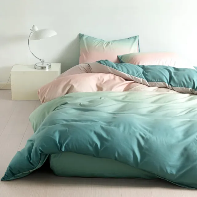 Unyqoos ® Beddengoedset van Microvezel met Modern en Mysterieus Kleuroverloop voor Ultiem Comfort regenboog