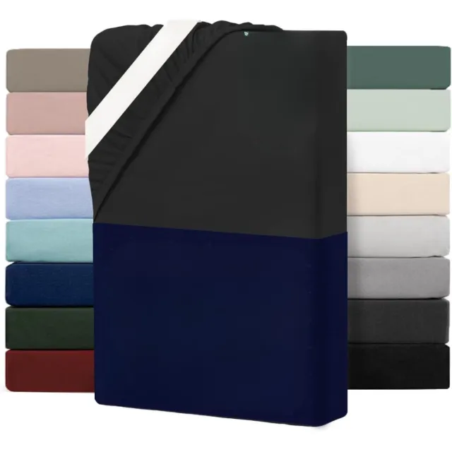ApexArte® Matrasovertrek 180x200 - Hoeslaken - Matrashoes - Super Zacht - Matrasbeschermer Zwart