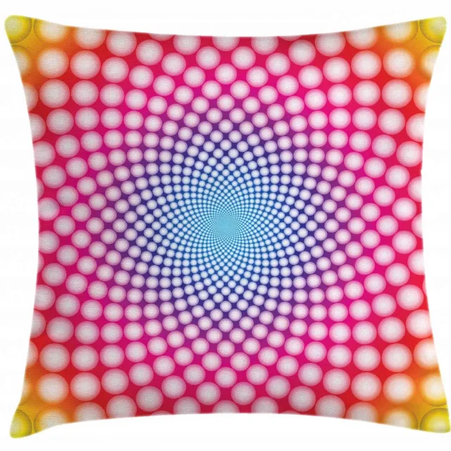 ABAKUHAUS Psychedelische Kussenhoes – 45x45 cm – Bedrukt op beide zijden – Multicolor Meerkeurig