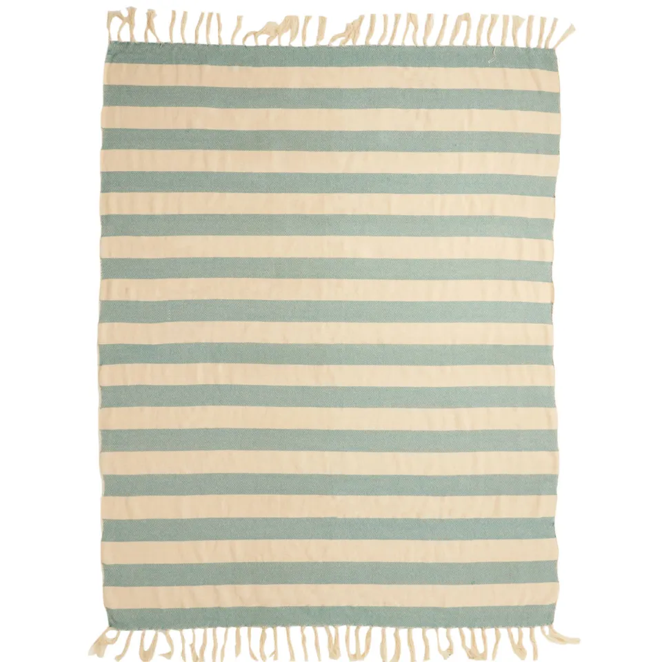 NOUS Living Roncade plaid groen crème, foto 3