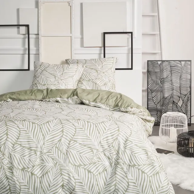 Today Flanel dekbedovertrek - 240 x 220 - green winter groen