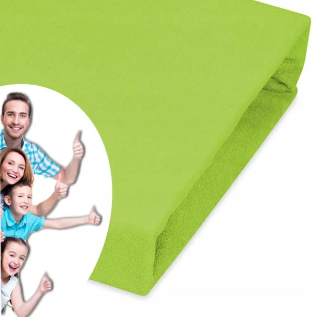Designpremium Badstof hoeslaken met elastiek 90x200 cm - diverse kleuren