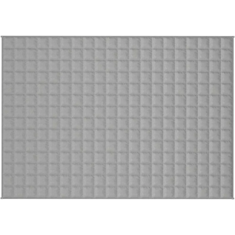 vidaXL Verzwaringsdeken 140x200 cm 10 kg stof grijs