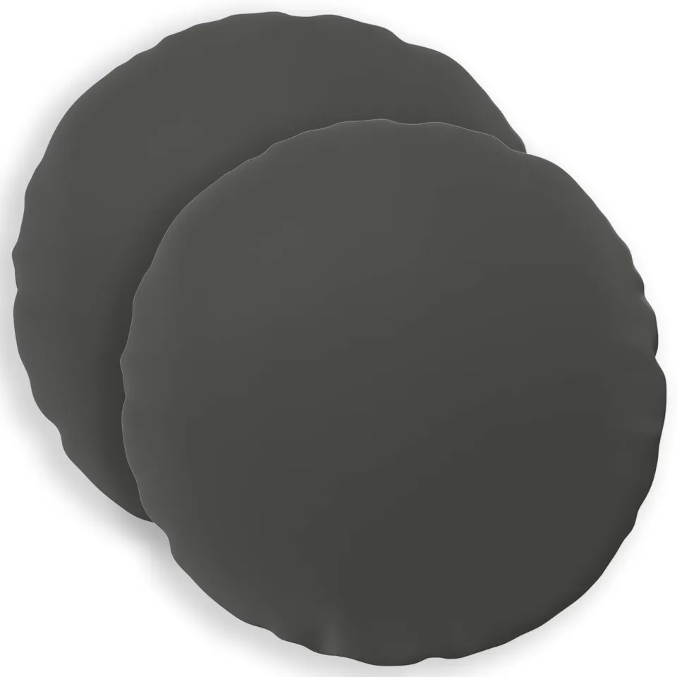 vidaXL Kussensloop 2 st HEERLEN Antraciet Dia. 50 cm Polyester Anthraciet