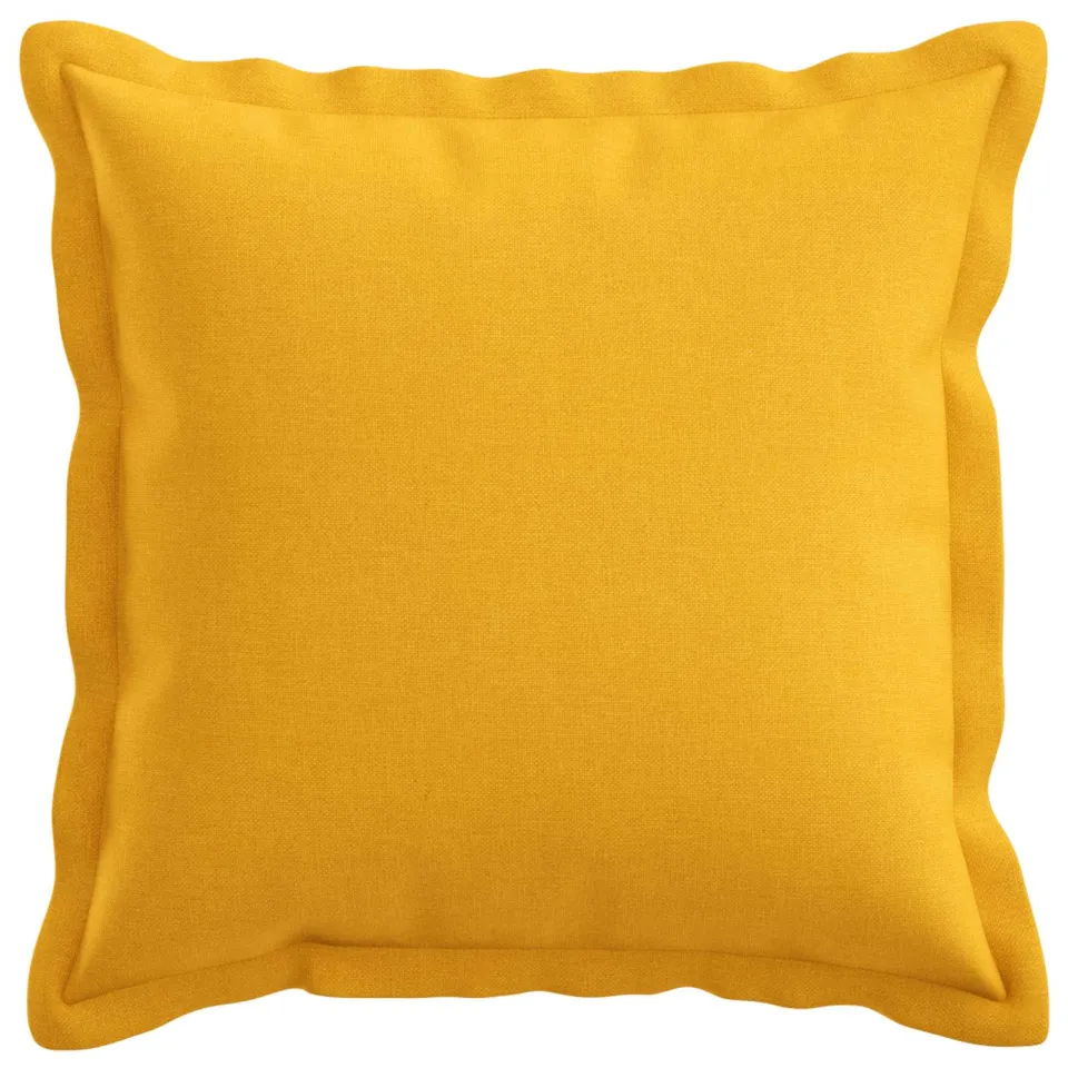 vidaXL Kussensloop 12 st HOUTEN Lichtgeel 40 x 40 cm Faux Linnen