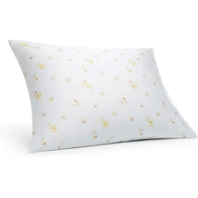 Yumeko kussensloop katoensatijn flower valley 70x90 - Biologisch & ecologisch - 1 stuk