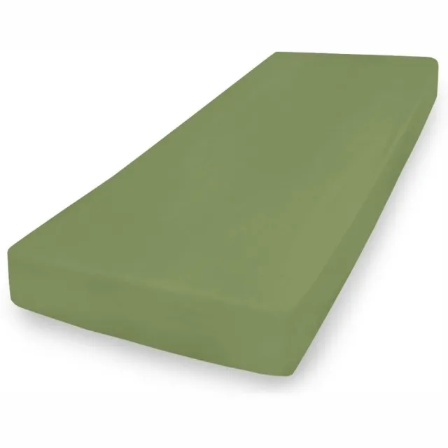 Matex Jersey Hoeslaken met Elastiek - Premium Katoen - Groen