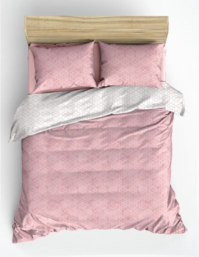 L'essentiel Maison Asir - Ranforce tweepersoons dekbedovertrekset - Roze - 200 x 200 cm