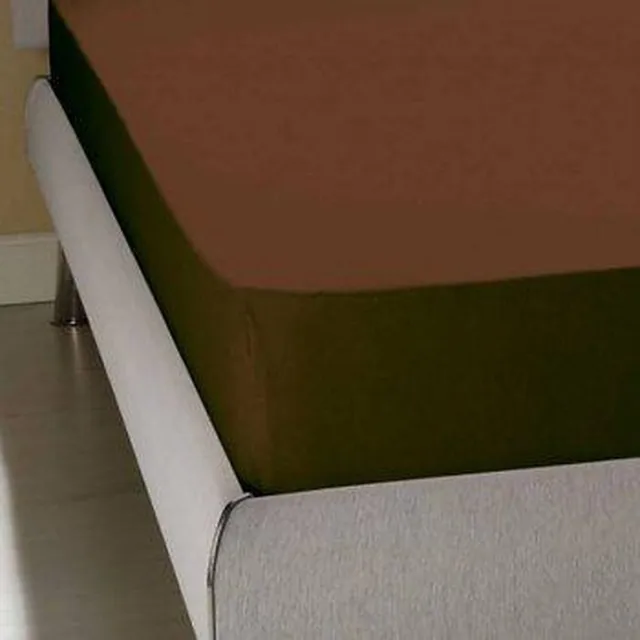 Homéé® Hoeslaken Jersey stretch taupe 160/180x200/220 +35 tweepersoons bed 100% katoen