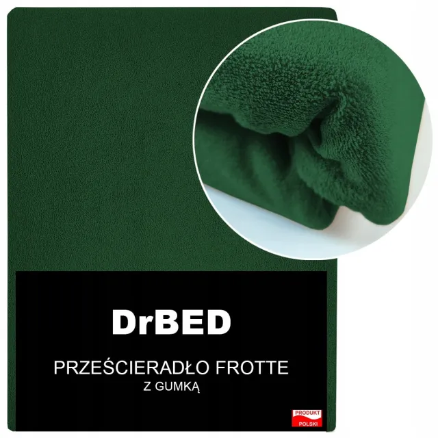 DrBED Terry Hoeslaken 160x200cm - Zacht, overdreven & Kleurvast Flesgroen
