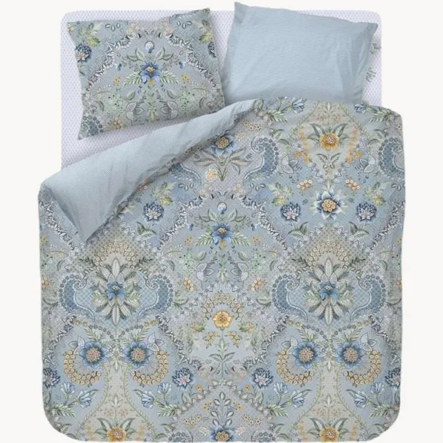 Pip Studio Katoenen perkal dekbedovertrekset Saluti Grandi Blauw
