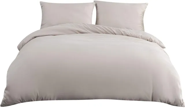 JGS ® Buitengewoon Zacht en Hypoallergeen Microvezel Beddengoed voor Comfortabele Nachtrust beige